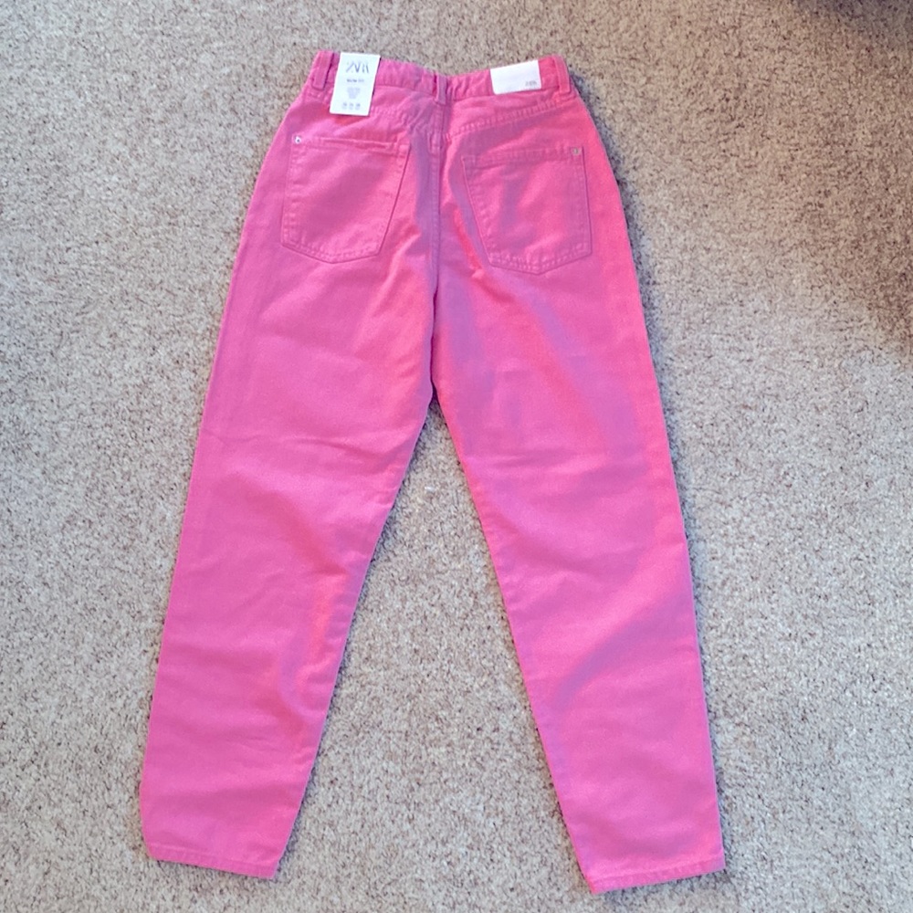 Zara pink mom jeans